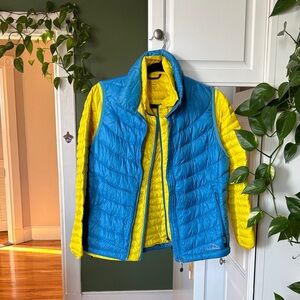 L.L. Bean Bright Blue and Yellow Jacket